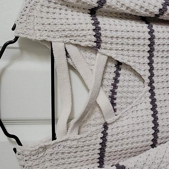 Moral Fiber Super Plush Chenille Striped Sweater - Picture 7 of 7